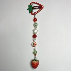 Strawberry Things, Strawberry Theme, Strawberry Bear, Cute Strawberry, Red Strawberry, Pinkie Pie, Beaded Accessories