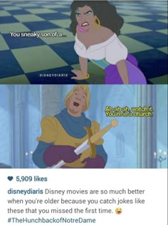 an image of the same cartoon character as each other, with caption that reads