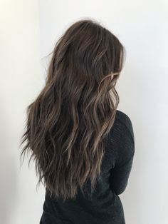 Blended Dimensional Brunette, Brunette Toned Balayage, Dimensional Brunette Straight Hair, Brunette Cool Tones, Dark Brown Hair With Deminsions, Chestnut Brown Hair Balayage, Dark Brown Hair With Subtle Highlights, Fake Brunette, Subtle Dimensional Brunette