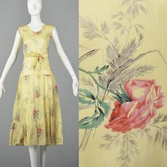 Sheer Yellow Dress, 1930s Day Dress, 40s Outfits, Southern Things, Vintage 1930s Dress, 1930s Dress, Spring Mood, Vintage Clothes Women, 1930s Fashion