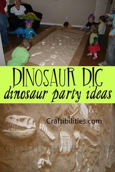 dinosaur party ideas for kids that are fun and easy to do with the kids at home