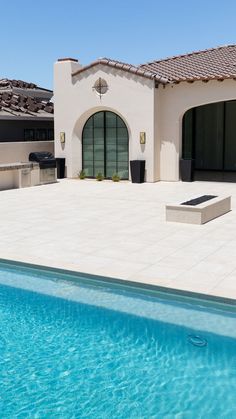 StoneScapes Mini Pebble Aqua White | NPT Pool Finishes Stonescapes Mini Pebble, Paver Deck, White Pool, Deck Fireplace, Mount Martha, Outdoor Tile, Spanish Modern, Pool Finishes, Pool Landscape