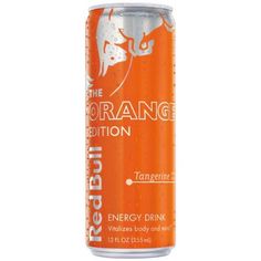 the orange solution energy drink is in a can