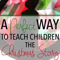 a paper plate with the words, a perfect way to teach children the christmas story