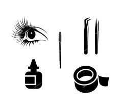 Lash Artist Branding, Eyelashes Business, Fun Questions, Svg Ideas, Flower Graphic Design, Lash Tools, Black Lashes, Design Fonts, Eyelash Tools