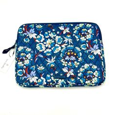 Vera Bradley Laptop Sleeve In Floral Bursts Any Bag Can Be A Laptop Bag When You Place Your Laptop Into This Padded Sleeve Case And Hit The Road. This Case In Is The Signature Quilted Cotton Which Is Colorful And Lightweight. This Laptop Case Features A Padded Interior And Zip Top Closure. This Case Accommodates Up To A 15" Laptop. New With Tags Approximate Measurements: 14.0"W X 10.75"H X 0.75"D Thank You For Shopping Our Posh Closet! Item Will Be Dropped Off At Usps Same/Next Day Smoke Free Ho Casual Blue Bag With Laptop Sleeve, Vera Bradley Laptop Case, Accessory Storage, Signature Quilts, Hit The Road, Photo Lighting, Laptop Case, Vera Bradley Bags, Zip Top