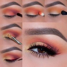 Summer Eye Makeup, Make Up Designs, Black Eye Makeup, Hooded Eye Makeup, Beauty Make-up, How To Apply Eyeliner, Eye Makeup Tips, Makeup For Beginners, Blue Eye Makeup