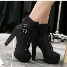 THE DOUBLE STRAP ANKLE BOOTIE - B ANN'S BOUTIQUE Comfortable High Heels, Boots High Heels, Leather High Heel Boots, Short Leather Boots, Heels Stilettos, Platform Stilettos, Boots High, Elegant Shoes, High Heel Boots Ankle