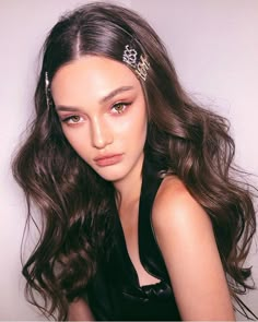 Beauty Make-up, Vintage Hairstyles, Hair Day, Prom Hair, Summer Hairstyles, Wavy Hair, Hair Looks