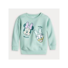 Give her wardrobe an oh-so-cute refresh with this toddler girls' Minnie Mouse and Daisy Duck graphic sweatshirt from Jumping Beans. ©DisneyGive her wardrobe an oh-so-cute refresh with this toddler girls' Minnie Mouse and Daisy Duck graphic sweatshirt from Jumping Beans. ©Disney Click on the BABY PRODUCTS & CLOTHES GUIDE to find everything you need to keep your baby healthy and happy!FEATURES Crewneck Long sleeves Disney graphic on chest Fleece constructionFABRIC & CARE Cotton, polyester Machine Cute Minnie Mouse Crew Neck Sweatshirt, Casual Minnie Mouse Tops For Playtime, Cute Minnie Mouse Tops For Fall, Playful Long Sleeve Minnie Mouse Top, Minnie Mouse And Daisy Duck, Clothes Guide, Duck Graphic, Minnie Mouse Girl, Daisy Duck