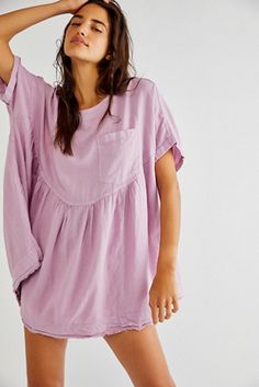 Moon City, Free People Clothing, Comfortable Tops, Hem Top, Babydoll Top, Denim Top, Ruffle Hem, Boho Outfits, Womens Clothing Tops