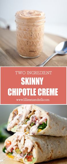 two ingredient skinnyy chipotle creme