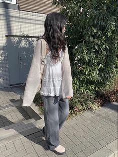 Cute Fashion Inspo Outfits, Baggy Jeans Outfit Coquette, Lamp Outfit Aesthetic, Muted Colors Outfit, Sawako Core Outfit, Codibook Outfit, Acubi Outfit Ideas For School, Dress Over Jeans Aesthetic Korean, Jeans And Dress Outfit