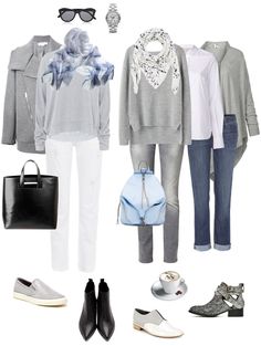 Grey Jeans Outfit, Ivory Jeans, Over 60 Fashion, Casual Chique, 60 Fashion, Grey Outfit, Grey Jeans