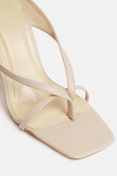 Square Toe Strappy Heel - Nude - Square Toe Strappy Heel Nude Strappy Heels, Pierced Jewelry, Latest Shoes, Strappy Heels, Shoe Collection, Heel Height, How To Find Out, Heels