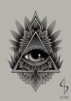 an all seeing eye tattoo design