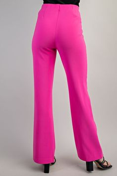 Flared High-Waisted Pants Brand: Glam Style: GP7803 Fabric: 92% Polyester 8% Spandex Details: Flared High-Waisted PantsModel height 5'7"Wearing Size Small Made in China Plus Jumpsuit, Glam Style, High Waisted Jean Shorts, Shoes Heels Wedges, Leggings Sale, Vest Coat, Sleeveless Bodysuit, Glam Fashion, Plus Dresses