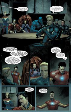 an image of a comic page with some characters talking to each other