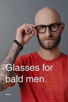 Bald Glasses Men, Bald With Glasses, Bald Men Glasses Style, Fashion For Bald Men, Bald Men With Glasses, Black Bald Men Style, Bald Men Style Fashion, Bald Man Style, Men Glasses Style