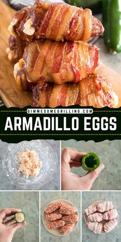 Are you looking for easy New Year appetizers? Try this smoked armadillo egg recipe! Smoked armadillo eggs Traeger is not made with eggs. Japalenos are filled with gooey cheese and covered with bacon. Save this for your game day menu. It is mouthwatering! Smoked Armadillo Eggs Recipe, New Year Appetizers, Armadillo Eggs, Crowd Pleasing Appetizers, Egg Recipe, Gooey Cheese, Jalapeno Poppers, Egg Recipes