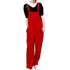 Y2k Denim Dungaree for Ladies - Red Highlights Y2k, Dungarees Women, Dungaree For Women, Levis Overalls, Denim Dungaree, Red Denim, Y2k Era, Y2k Denim, Bib Overalls