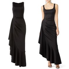 Black Halo Jewel Gown Maxi Dress In Black Size 2 A Cascading Ruffle Amps Up The Entrance-Making Drama Of This Simply Chic Gown From Black Halo. Gown. Zipper Closure. Lined. Made In The Usa. Colors May Vary In Different Photos/Lighting, Etc. Please Kindly Note That Sales Are Final - No Returns, Exchanges, Or Cancellations. In Pre-Owned Condition - Words Fading On Interior Labels & Paint Chipping On Zipper/Hardware Black Halo Dress, Different Photos, Maxi Gown Dress, Black Halo, Simply Chic, Photo Lighting, 2 A, Entrance, Halo