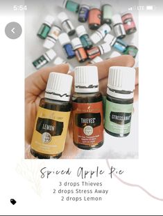 Thieves Diffuser Blends, Thieves Diffuser Blend, Spiced Apple Pie, Diffuser Blends Young Living, Young Living Oils Recipes, Living Oils Recipes, Fall Essential Oils, Essential Oil Combinations, Essential Oil Diffuser Blends Recipes