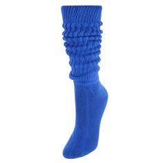 Elevate your everyday comfort with the CTM Women's Super Soft Heavy Slouch Socks. These royal blue socks are not only a vibrant addition to your wardrobe but also promise an unmatched softness that you'll love to slip into day after day.

- Color: Royal Blue
- Size: Fits shoe sizes 5-10
- Material: 90% Cotton, 5% Polyester, 5% Elastic
- Gender: Female
- Age Group: Adult

Designed for both style and comfort, these slouch socks are perfect for lounging at home or adding a pop of color to your casu Blue Fitted Comfortable Socks, Casual Comfortable Solid Color Leg Warmers, Blue Comfortable Cozy Socks, Casual Super Soft Knee-high Socks For Winter, Blue Cozy Comfortable Socks, Comfortable Blue Cozy Socks, Casual Socks, One Size, Comfortable Cozy Blue Socks, Blue Knee-high Winter Socks