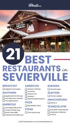 21 Best Restaurants in Sevierville TN [printable checklist] Sevierville Tennessee Things To Do, Pigeon Forge Tennessee In November, Sevierville Tn, Asheville Restaurants Best, Best Restaurants In Knoxville Tn, Sevierville Tennessee Restaurants, Restaurants Pigeon Forge, Tennessee Restaurants, Tennessee Family Vacation