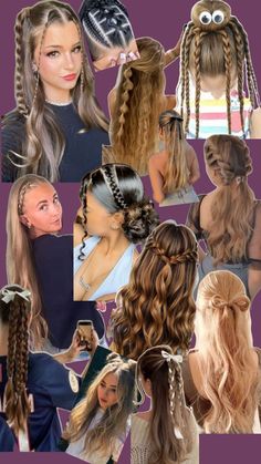 Cute Hairstyles Up For School, Hairstyles For Pigtails, The Cutest Hairstyles, Cute Hairstyles For White Women, Pep Rally Hairstyles Cheer Hair, Cute Girl Hairstyles For Middle School, Cute Photoshoot Hairstyles, Hairstyles For Fall Pictures, Hairstyles For White Girl Hair