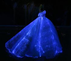 Fiber Optic Wedding Dress RGB LED Light up Wedding Gown Glow in the Dark Dress Light Up Wedding Dress, Wedding Dress Video, Fiber Optic Dress, Light Up Dresses, Dress Video, Wedding Dresses Long Sleeve, Long Sleeve Wedding Dresses, Sleeve Wedding Dresses, Quinceanera Dresses Blue