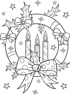 Xmas Colouring Pages Free Printable, Christmas Pictures To Color Printable, Christmas Colouring Pages For Adults, Christmas Colouring In, Advent Wreath Drawing, Vintage Christmas Coloring Pages, Cute Coloring Pages Christmas, Christmas Coloring Sheets Free Printable, Christmas Color Pages