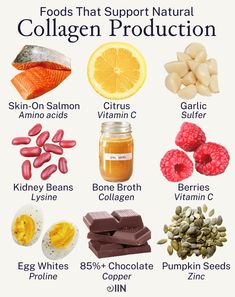 Food F, Natural Collagen, Healthy Food Motivation, Nutrient Rich Foods, Nutrient Dense Food, Collagen Production