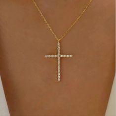 Newbeauty!! Clear Rhinestone Cross Charm Necklace In Gold. Necklace Has An Extension On The Clasp. Perfect For Yourself Or As A Gift. Very Unique And Different. Very Shiny And Brilliant. Suitable For All Occasions. Suitable For Most Ages. Perfect Necklace To Wear Or Gift For Easter Or Christmas Day. Nwt Elegant Rhinestone Cross Pendant Clavicle Necklace, Elegant Cross-shaped Rhinestone Necklace For Parties, Elegant Cross Rhinestone Necklace For Parties, Elegant Rhinestone Cross Necklace On Clavicle Chain, Elegant Rhinestone Cross Clavicle Necklace, Elegant Rhinestone Cross Pendant Necklace Gift, Elegant Crystal Cross Rhinestone Necklace, Elegant Cross-shaped Rhinestone Necklace As Gift, Elegant Crystal Rhinestone Cross Necklace