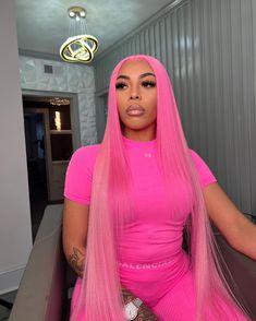 Lace Front Wig Virgin Human Hair Same as image 150%Density Same as image Straight Lace Front Wig, Glamour Hair, Green Wig, Blue Wig, Pink Wig, Pretty Hair Color, Red Wigs, Hair Color Pink, Straight Lace Front Wigs