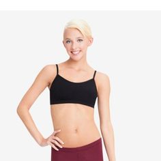 The Cami Bra Top Scores As An Instant Staple For Dancers. Highlights Include Adjustable Straps, Front Lining And Multiple Colors To Complement Every Mood. Ideal On Its Own Or Worn Under Layers. Sleeveless Stretch Dancewear Tops, Clear Strap Bra, Dance Bras, Cami Bra, Camisole Bra, Cropped Camisole, Backless Bra, Dance Tops, Nude Bra