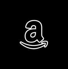 a black and white logo with the letter a in it's center, on a dark background