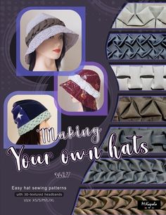 making your own hats, vol 2 easy sewing patterns