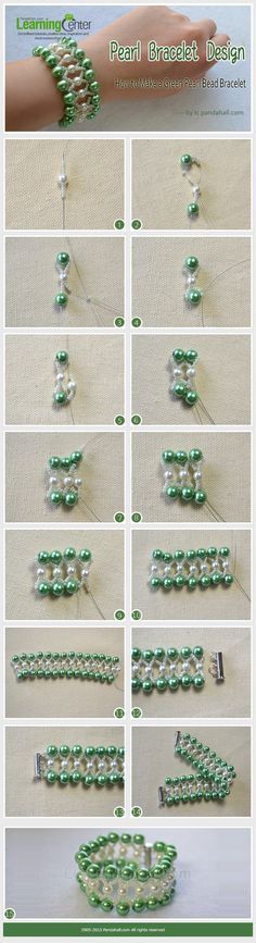 instructions to make beaded bracelets with beads