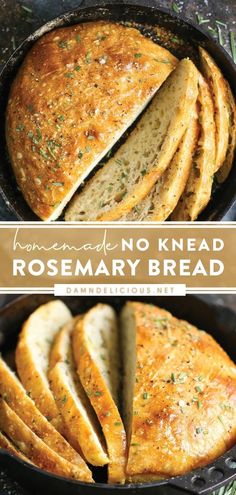 NO KNEAD ROSEMARY BREAD No Knead Rosemary Bread, Rosemary Bread Recipe, Homemade Bread Recipe, Rosemary Bread, Homemade Bread Recipes Easy, Cheap Recipes, Homemade Bread Easy, No Knead