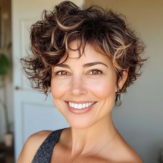 capecod8999 A pretty 45 year old woman with Short Curly Pixie c8d39b75 0fa3 4643 bcd0 351a609331a5 1 Get Your Curls Back, Short Curly Cuts, Short Curly Bob Hairstyles, Hair 2025, 2025 Ideas, Curly Cut, Short Curly Hairstyles For Women, Short Curly Pixie, Color Streaks