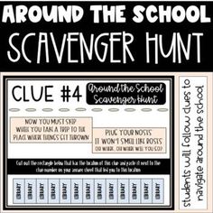 the scavenger hunt for students to use