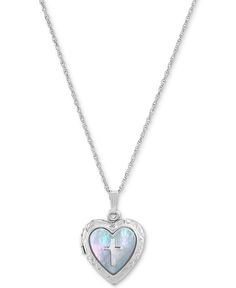 A beautiful cross is set against beautiful mother-of-pearl in this beautiful heart locket pendant necklace with single frame design inside. Cross Heart, Halo Necklace, Locket Pendant Necklace, Mother Of Pearl Necklace, Vintage Heart, Heart Locket, Beautiful Heart, Fun Crafts For Kids, Frame Design