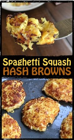 some food that is being cooked on a pan and in the process of making hash browns