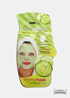 A peel-off, gel formula that deep cleans and moisturizes, keeping your skin looking fresh and hydrated. Keep clear of eyebrows when using. Cucumber Mask, Cucumber On Eyes, Creamy Cucumbers, Beauty Treats, Cleansing Face, Peel Off Mask, Skin Care Mask, Unclog Pores, Skin Care Women