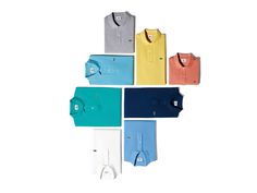 The Lacoste polo shirt, a timeless classic that suits dad best. Tshirt Flatlay, Creative Desks, Tshirt Photography, Lacoste Polo Shirts, Lacoste Polo, Flat Lay Photography, Visual Merchandising, Life Photography