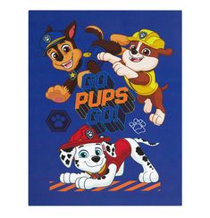 an image of a cartoon character poster with dogs on the front and back of it