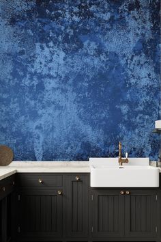 Image of royal blue concrete texture wallpaper Blue Concrete Texture, Teal And Grey Wallpaper, Teal Blue Wallpaper, Royal Blue Wallpaper, Grey Bedroom Decor, Bathroom Accent Wall, Dark Blue Walls, Diy Plaster, Cement Wall