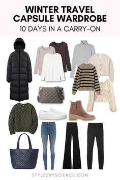 Travel Capsule Wardrobe, Winter Capsule Wardrobe, Capsule Outfits, Fall Capsule Wardrobe