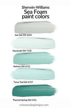 sherylin williams sea foam paint colors